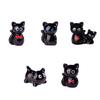 6pcs Cute Cat Miniature Figurines Kitty Desk Ornaments Resin Birthday Gift