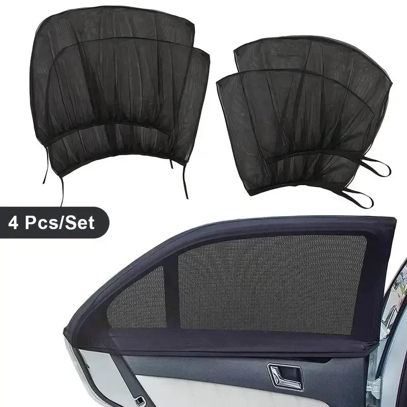 Car mosquito screen, window mesh, car window mosquito net, mosquito proof car insect proof glass sunshade curtains Accessories