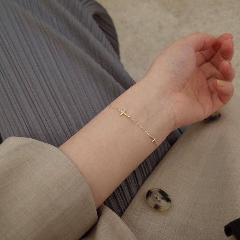 Cross Bracelet Women's Slim Simple Special-Interest Design Exquisite Handmade Korean Ins Style