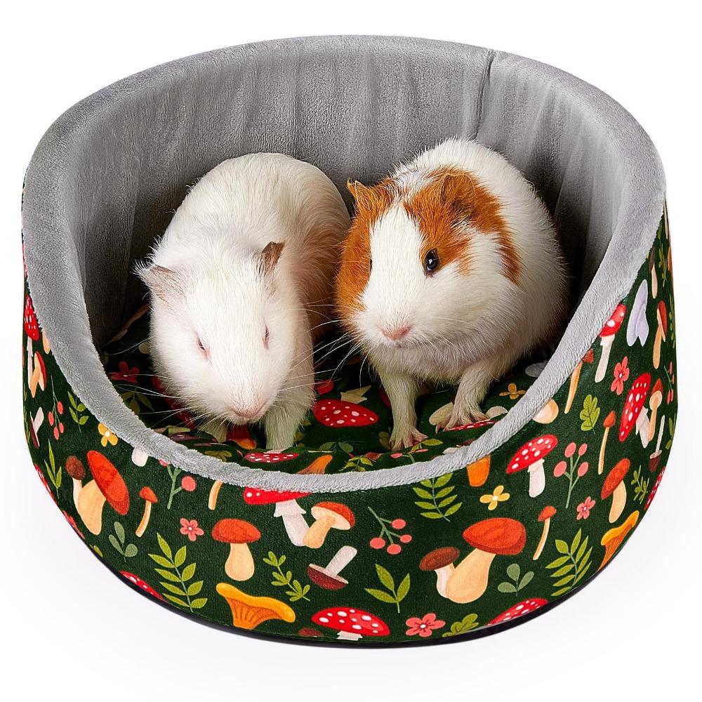 

Breathable Guinea Pig Bed Thick Removable Mat Chinchillas Nests Cozy Small Pet Sleep Mat Ferrets темно-зеленого