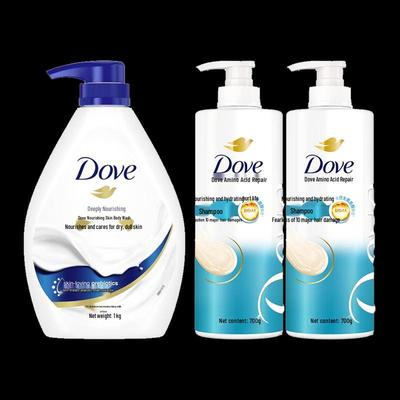 Dove Tiefenpflegendes Duschgel & Aminosäure-Shampoo Set