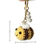 1PC Cute Novelty Knitting Bee Whale Keychain Little Bees Keychain Pendant Keyring Keyholder Party Jewelry Gifts