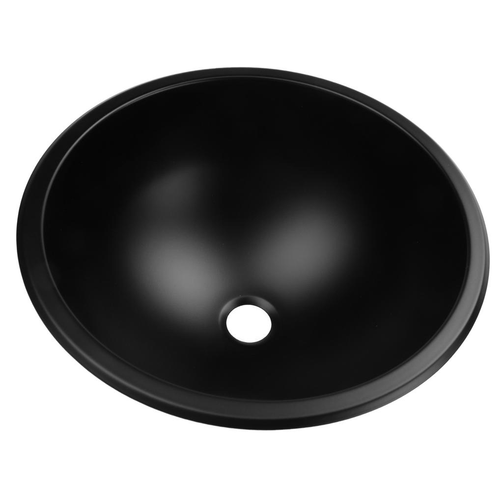 12 Inch Round Stainless Steel Sink Basin Round Oval Bowl Sink with 40mm Drain Outlet for Boat Caravan RV Motorhome