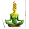 Yoga Figurines Meditation Women Figurine Abstract Yoga Woman Sculpture for Home Shelf Studio Meditation Room Office Living Room