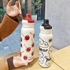 High-Capacity Stainless Steel Thermos Cup 620ml Capacity Portable Drinking Bottle  Student
