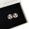 Korean Silver Needle Zircon Pearl Stud Earrings: Geometric, Elegant, Luxury Women's Jewelry