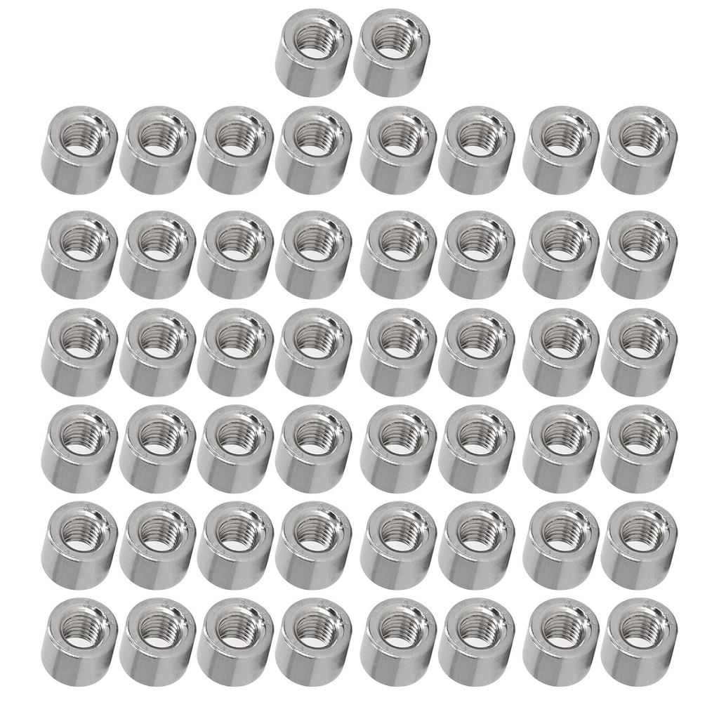 50 szt. Zestaw okrągłych nakrętek łączących Gwint wewnętrzny Odporne na rdzę Nakrętki złączne M6 do użytku domowego na zewnątrz