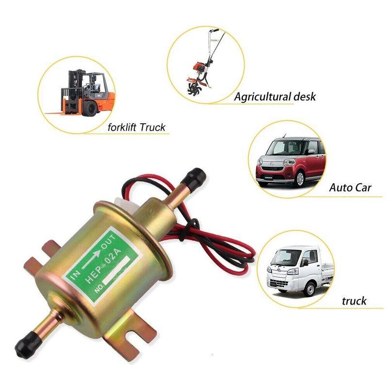 Hochwertige Niederdruck Universelle Diesel Benzin Benzin Elektrische Kraftstoffpumpe HEP-02A 12V 24V Für Auto Motorrad ATV Kraftstoffpumpe