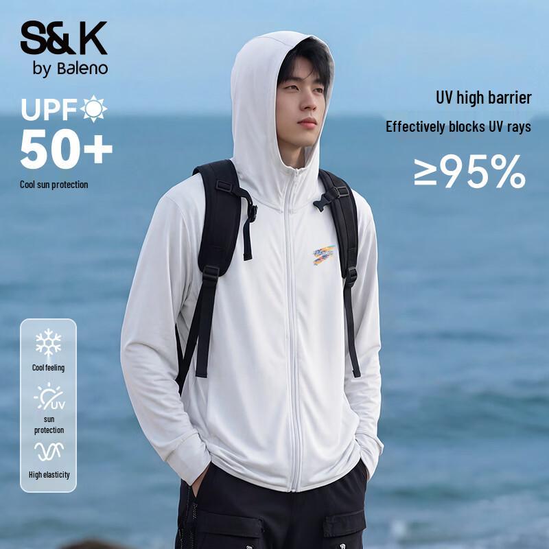 

Baleno Men s Cooling Breathable Hooded UV Protection Jacket L