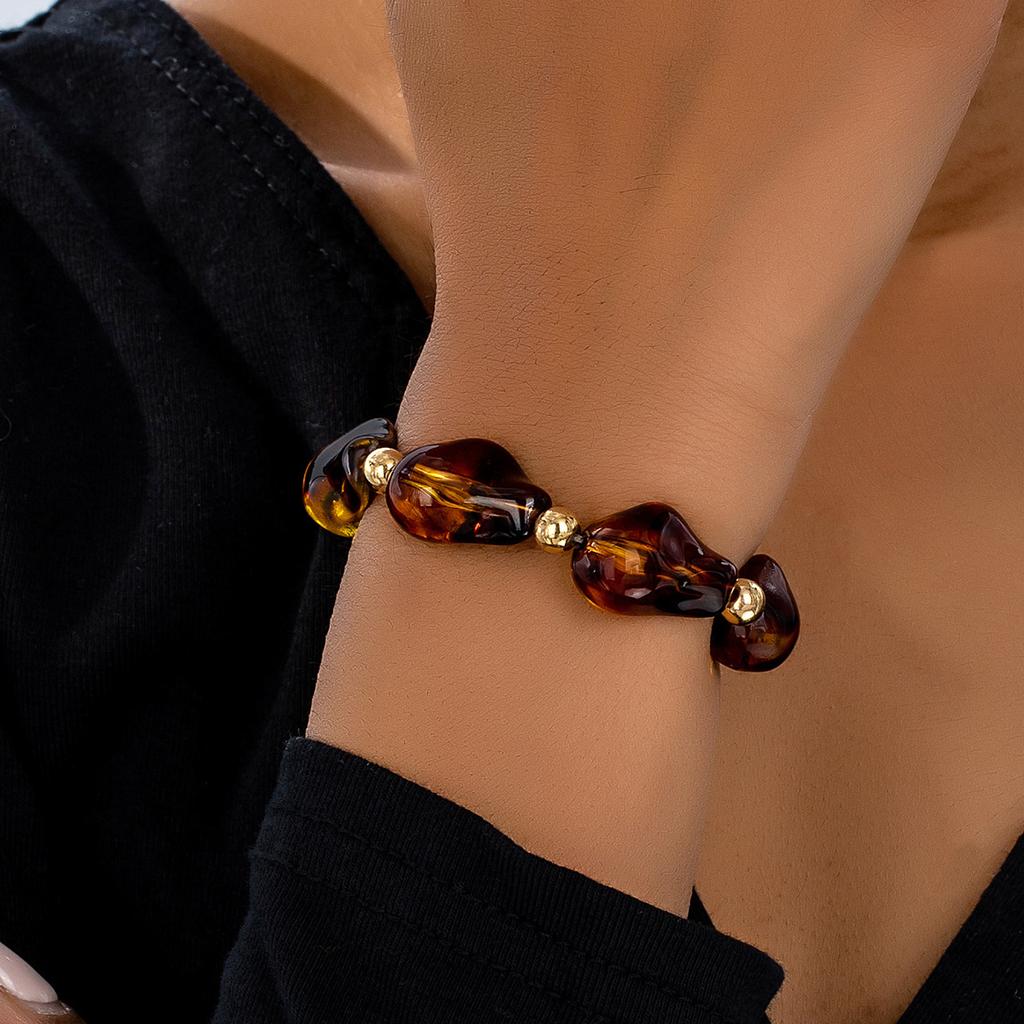 Vintage Leopard Beaded Stretch Bracelet