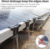 Solar Panel Drainage Clips Roof Solar Panel Frame Cleaning Clamp Photovoltaic Panel Water Guide & Mud Clip Remove Stagnant Water