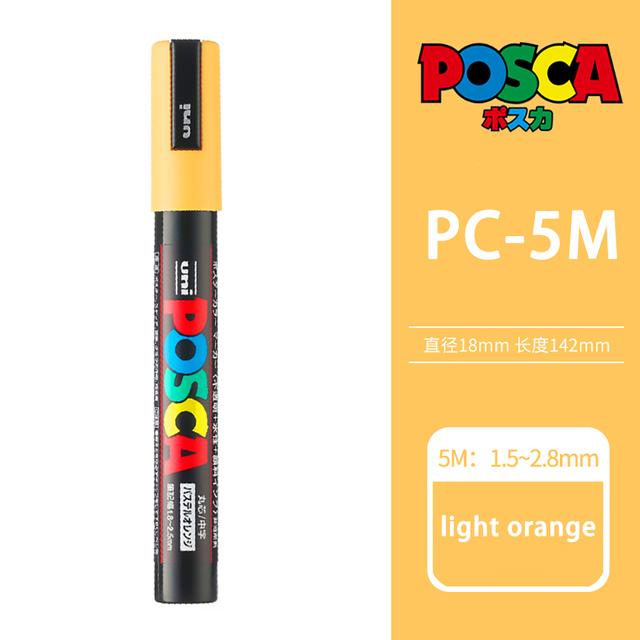 Uni POSCA Marker Farbstift, 39 Farben PC-5M/44 PC-3M/36 PC-1M, Acryl Steinmalerei Zeichnen Graffitti Marker Kunstbedarf