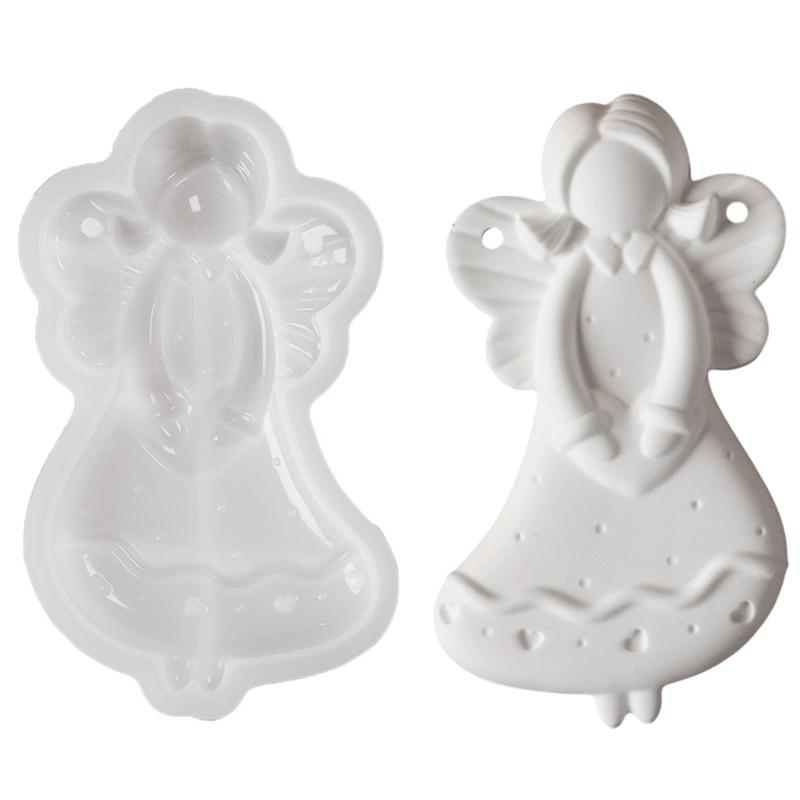 Practical Home Baking Supplies Figurine Angelic Sturdy Silicone Mould Craft Supplies Portable for Fun Dessert Making