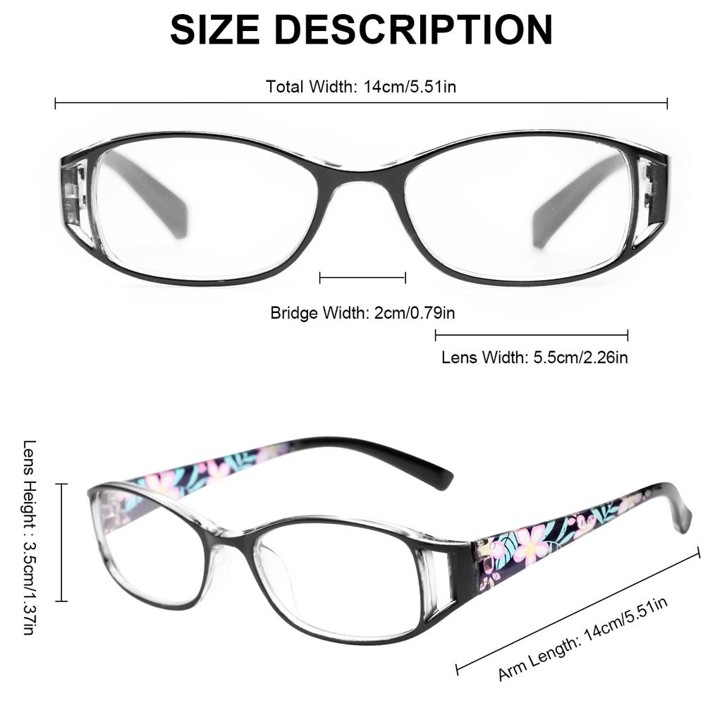2pcs Men And Women's Anti-Blue Light Reading Glasses Reading Glasses Floral Pattern Reading Glasses Hollow Out Temple +1.0~+4.