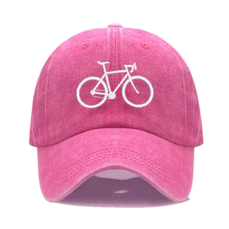 Soft Cotton Baseball Cap for Women Men Adjustable Fashion Bicycle Embroidered Dad Hat Unisex Classic Golf Caps