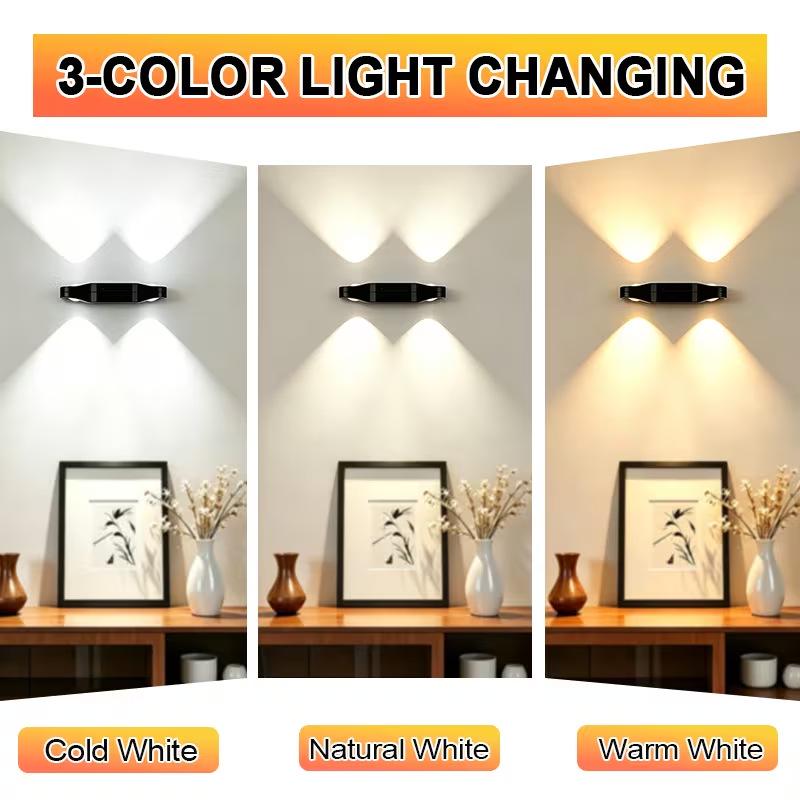Rechargeable Induction Wall Lamp with Motion Sensor - Nightlight, Magnetic, Corridor Ambiance, High-End Feel