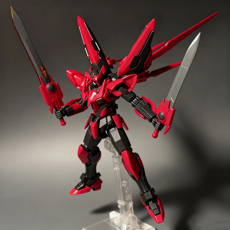Hg 1/144 Bf Exia Dark Matter Action Figure Kit Assembly Model Doll Pvc Toy Mecha Figurine Collectible Ornament Boy Surprise Gift