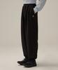Double-Pleat Real Wide Fit Sweatpants Black