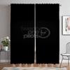 Cortinas Twenty One Pilots para Sala de Estar Estores de Cortina Tul para Dormitorio Cortinas Opacas 2 Piezas Separador Cocina Elegante