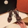 Fashion 2025 Sandals Designer Sandals   Fashion Solid  Party Pumps  Sexy Pointed Toe Heels Shoes for Women