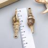 Gold-Plated Natural Shell Conch Pendant for DIY Necklace, Earrings, Wind Chime, or Hanging Ornament.