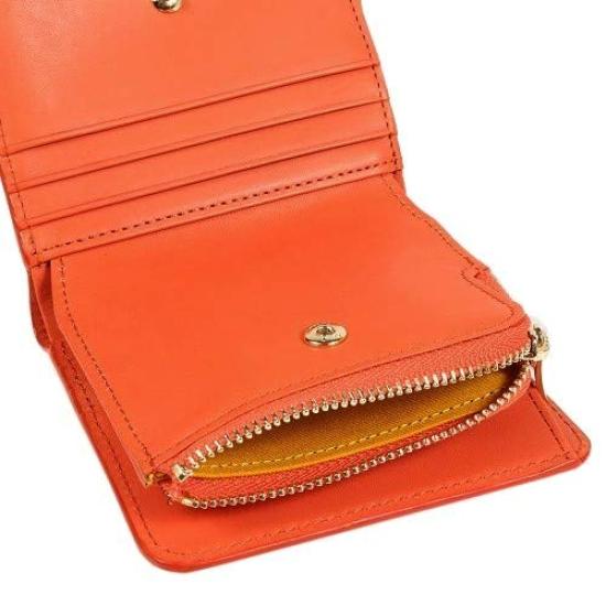 Paul Smith Genuine Leather Bunny Embossed Leather Bifold Wallet Orange [Paul Smith]