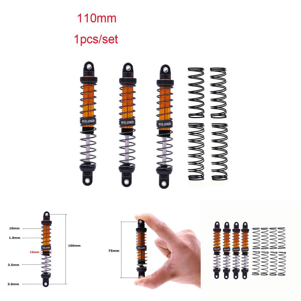 Premium Quality 1pcs Rc Cars Rock Crawler Metal Shock Absorber Dampers For D90 Scx10 Trx4