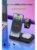 Încărcător Wireless Pliabil 3-în-1 pentru Telefoane Apple & Samsung, Căști și Ceasuri