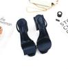 Fashion Designed Square Heel Sandals For Women Roman Square And Round Trendy And Unique Thick Heel Back Strap Sandals Large Size