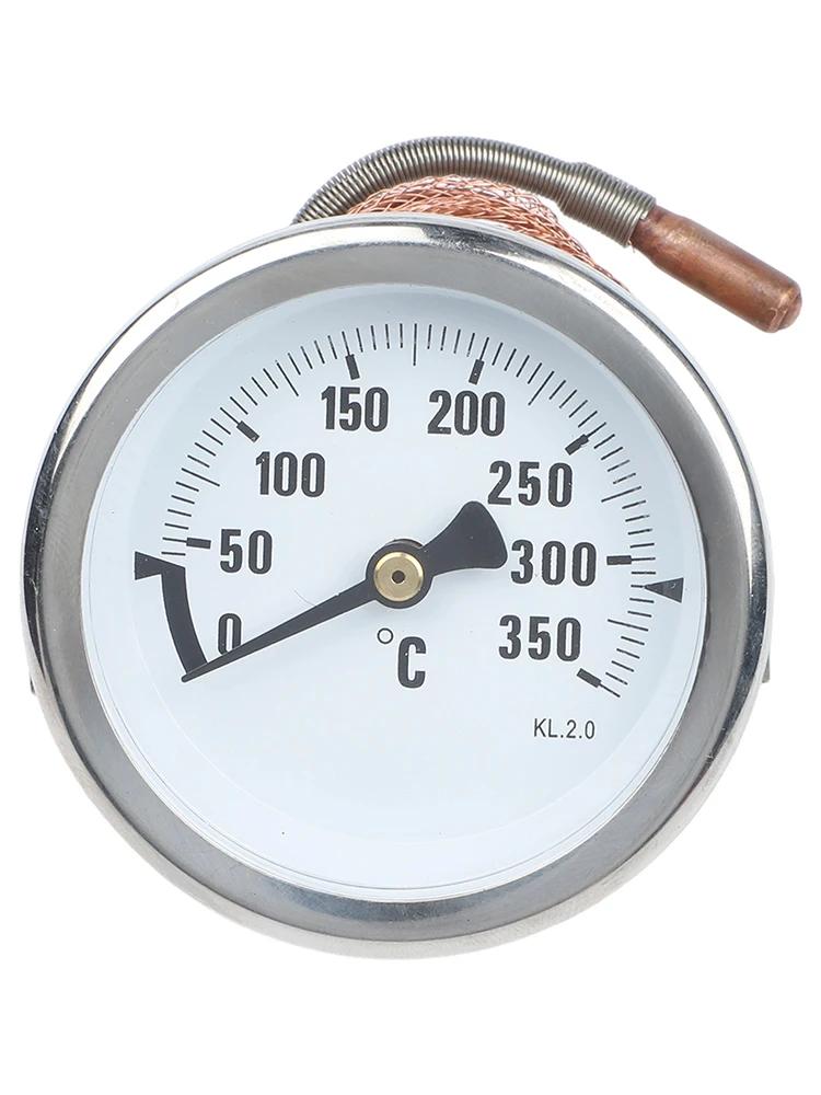 Thermometer with Capillary Tube for Oven Refrigerator Heater Boiler Toaster Oven with Metal Body and 2cm Probe for Stability
