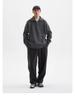 Men's High-Neck Half-Zip Thick Knit Sweater, Retro Loose-Fit Pullover for Autumn/Winter