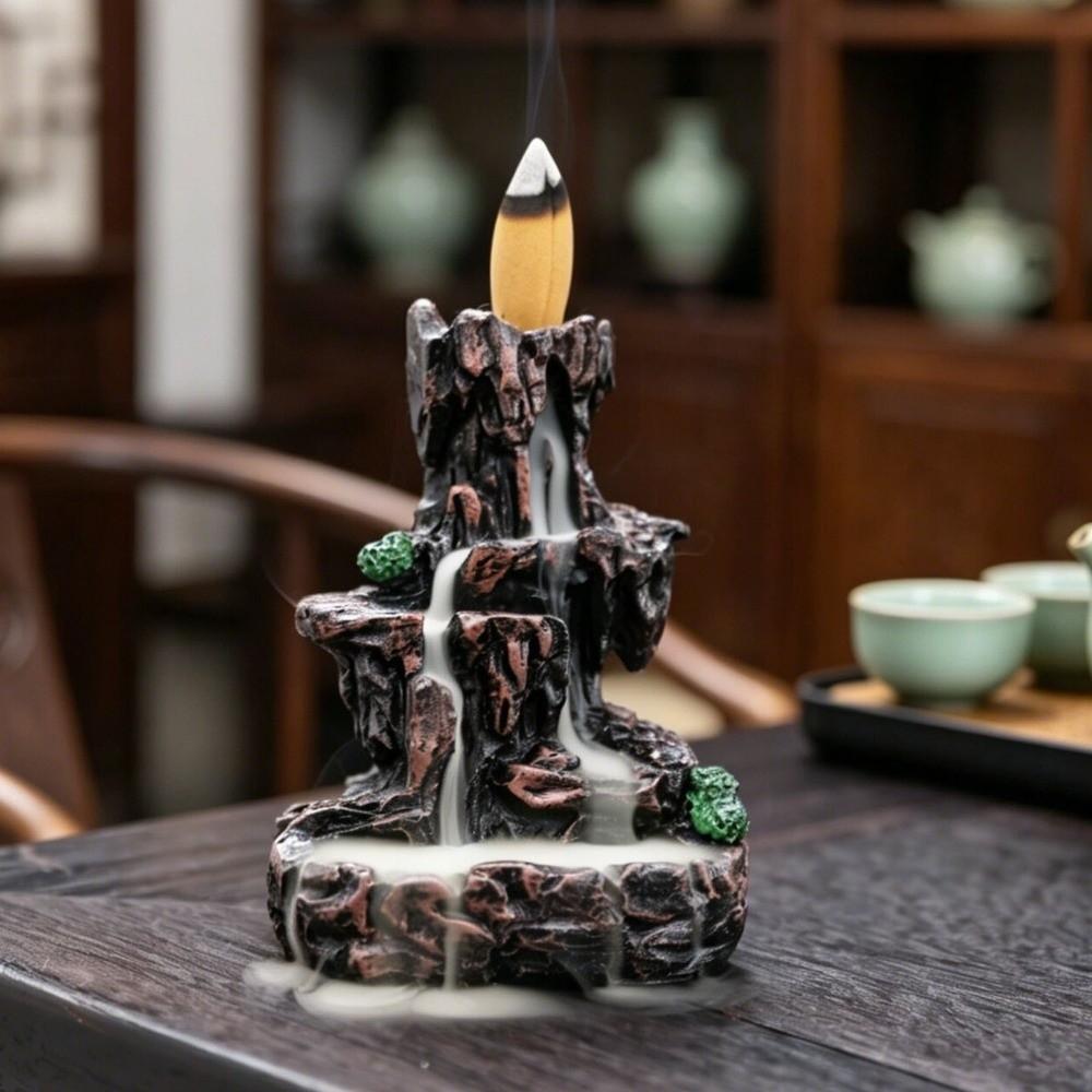 River Waterfall Incense Censer Mountain Shape Waterfall Incense Burner Living Room