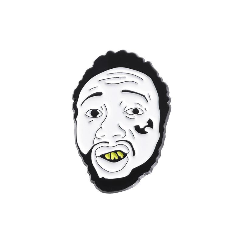 

Odb Unique Badge Stylish Brooch For Hip Hop Music Lovers With Creative Design Letter