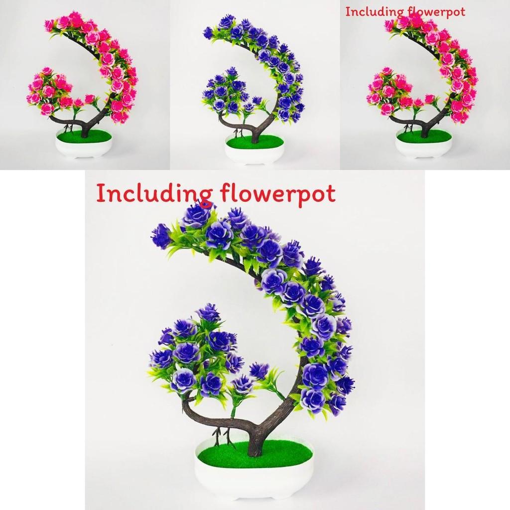 Fake Flower Bonsai Tree With Semimanual Craftsmanship For Wedding Or Party Decor