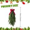 Artificial Christmas Teardrop Swag Decor Winter Wreath Greenery for Window