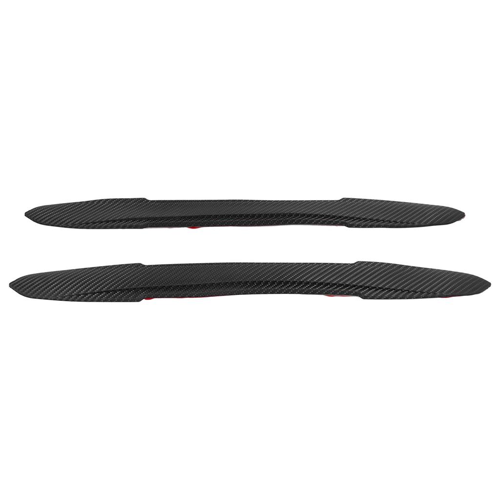 2pcs Car Bumper Protector Body Door Corner Anti Scratch Strips Sticker Carbon Fiber Style