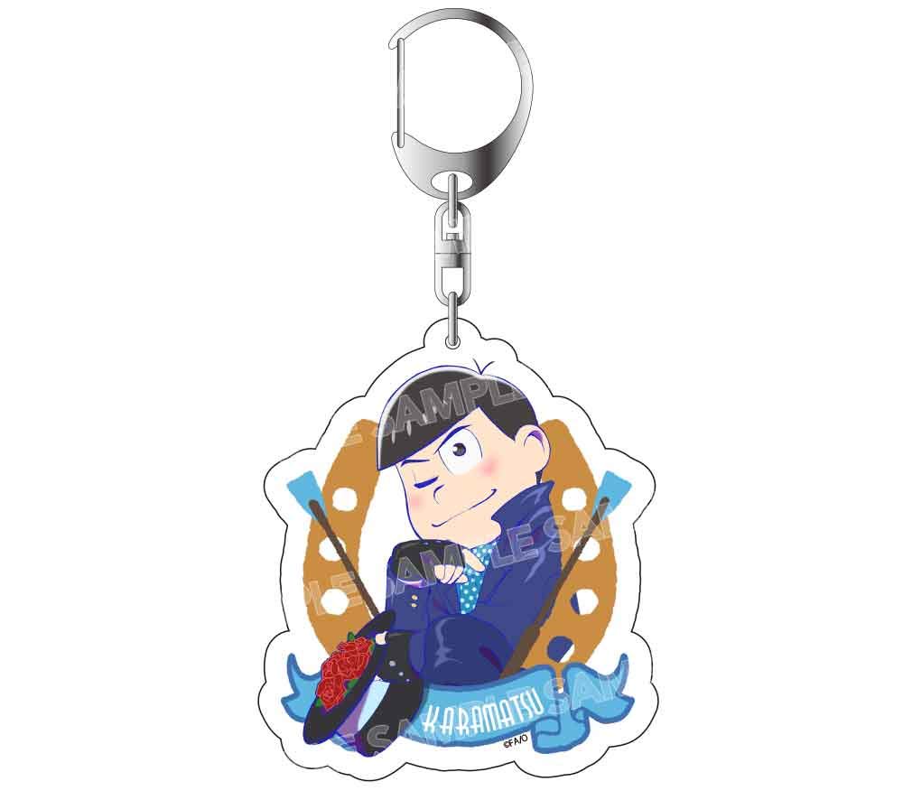 Karamatsu Horse Racing Sextuplets Formal Wear Acrylic Keychain Osomatsu-san Ver.