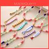 Collana con Ciondolo Pesce Bohemien con Perline Colorate e Catena in Acciaio Inossidabile per Donne e Uomini