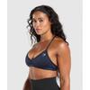 Gymshark Minimal Sports Bra Heavy Blue B3a2j Uctn