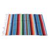 Mexican Table Runner 6.6ft Long 4.9ft Wide Bright Colors Soft Cotton Fringe Cotton Table Runner for Party Decoration
