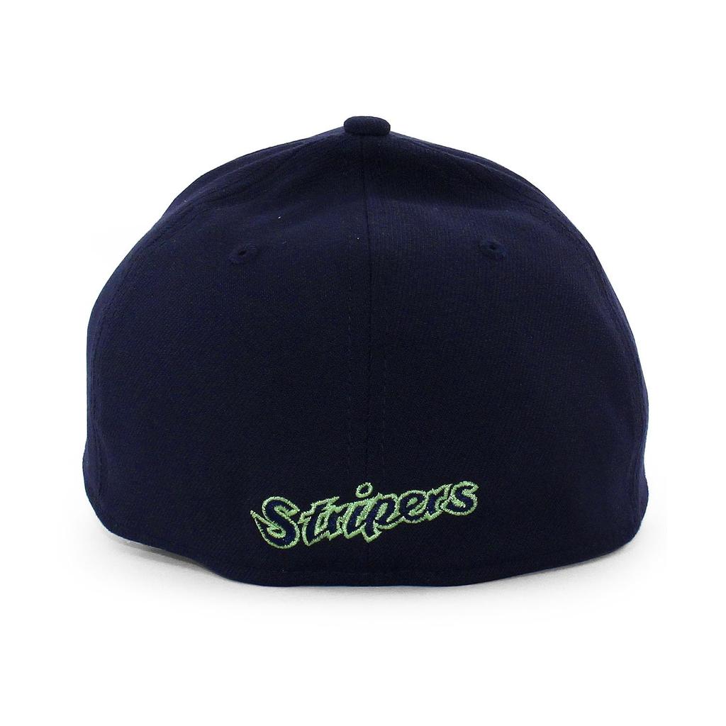 [New Era] Cap 39THIRTY Gwinnett Stripers MiLB HOME TEAM CLASSIC FLEX FIT CAP GWINNETT STRIPERS Minor League Navy STRETCH FIT 3930 Sz LXL [Used]