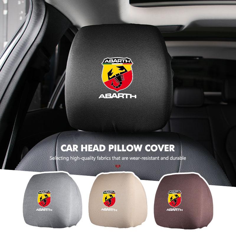 Autositz Kopfstütze Nackenkissen Staubdichte Schutzhülle Für Abarth FIAT 500 Ducato Stilo Palio UNO Astra Bravo Tipo
