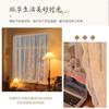 Transparent Lace White Tulle Curtain, Living Room Dormitory Bay Window Internet Celebrity Transparent Jacquard Gauze Curtain Finished Product