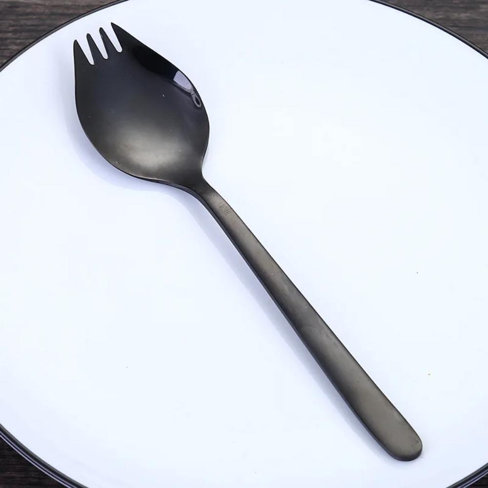 304 Stainless Steel Salad Spoon Fork Spoon Set Spoon Gift Fork Fruit Fork Soup Spoon Western Food Fork Spoon Children's Spoon