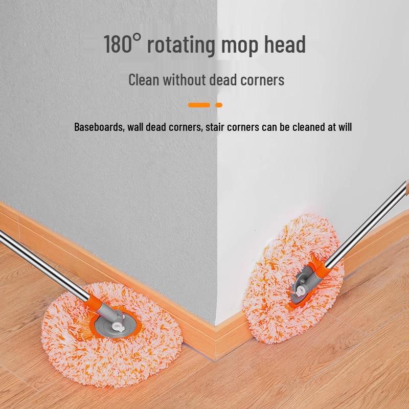 Mop Telescopic Rotativ Floarea-Soarelui pentru Curățarea Podelei, Tavanului și Pereților