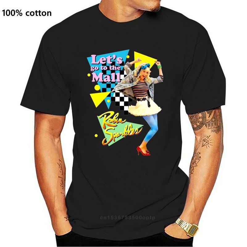 

Mens Robin Sparkles Lets Go To The Mall T-shirt Inspired By How I Met Your Mother Men Short Sleeve T- Shirt 3XL чорний