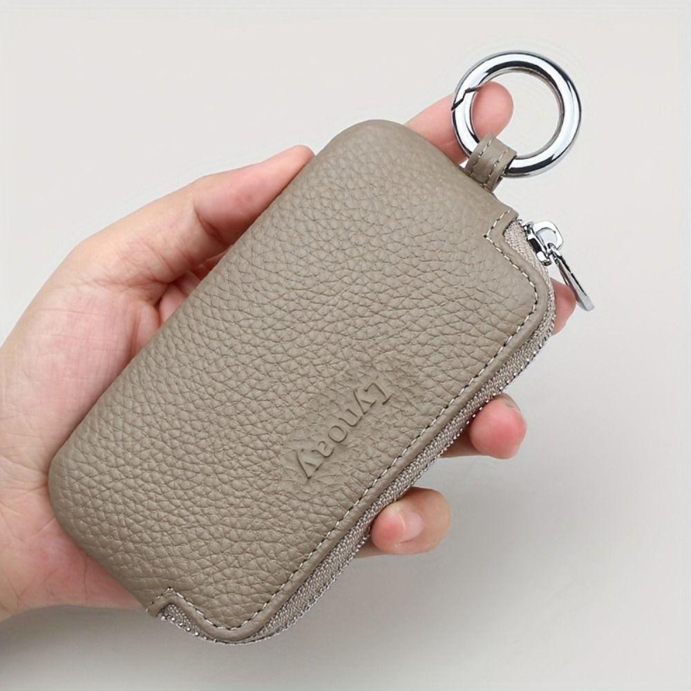 Portachiavi Universale in Ecopelle PU Piccola Dimensione Custodia per Chiave Auto con Cerniera Multifunzionale Custodia Chiavi Multifunzionale Uomo Donna