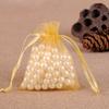 50/100pcs Solid Color Yarn Organza Gift Bags Organza Bag Mesh Wedding Candy Packaging Bag Storage Tulle Fabric Pouches 50%