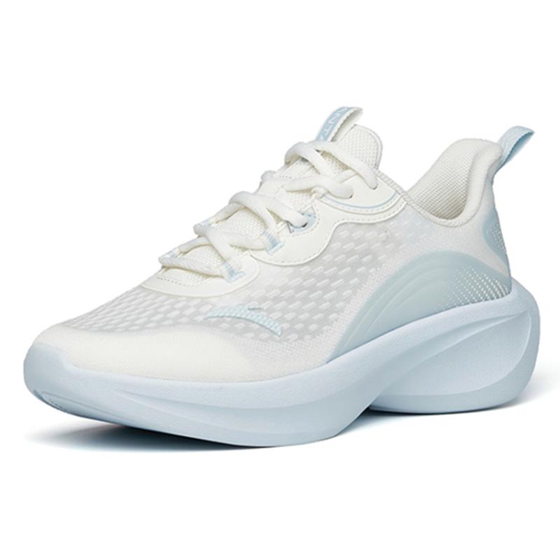 Anta Running Collection Cushioning Anti-Slip Wear-Resistant Breathability Low-Top Running Shoes Women's White Blue Sneakers 922225521-4
