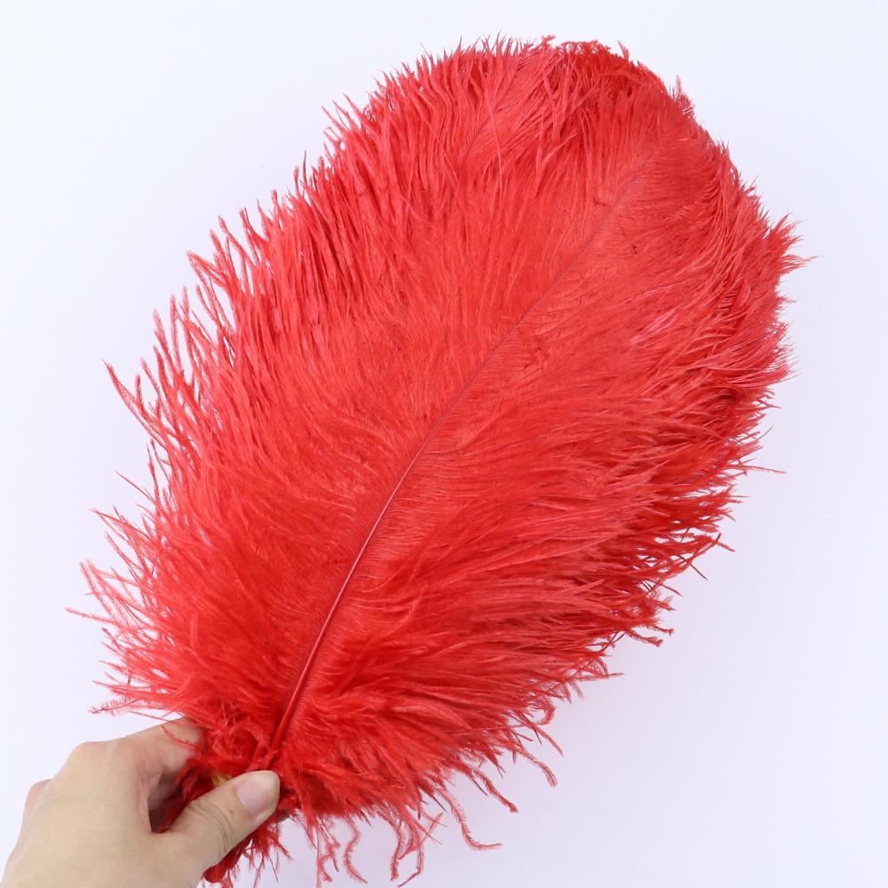 10Pcs Green Ostrich Feathers for Crafts 15-35cm Handicraft Accessories DIY Plume Starry Wedding Mask Handmade Centerpieces Decor